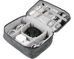 Kabel Organizer Tas | Opbergtas | Elektronica | Gadgets Accessoires Tas | Reistas | Travel Bag | Waterproof | Grijs