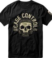PRIDE or DieE Katoenen T-shirt CAGE CONTROL Zwart maat XL