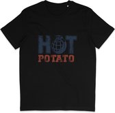 Heren en Dames T Shirt - Hot Potato - Zwart - XL