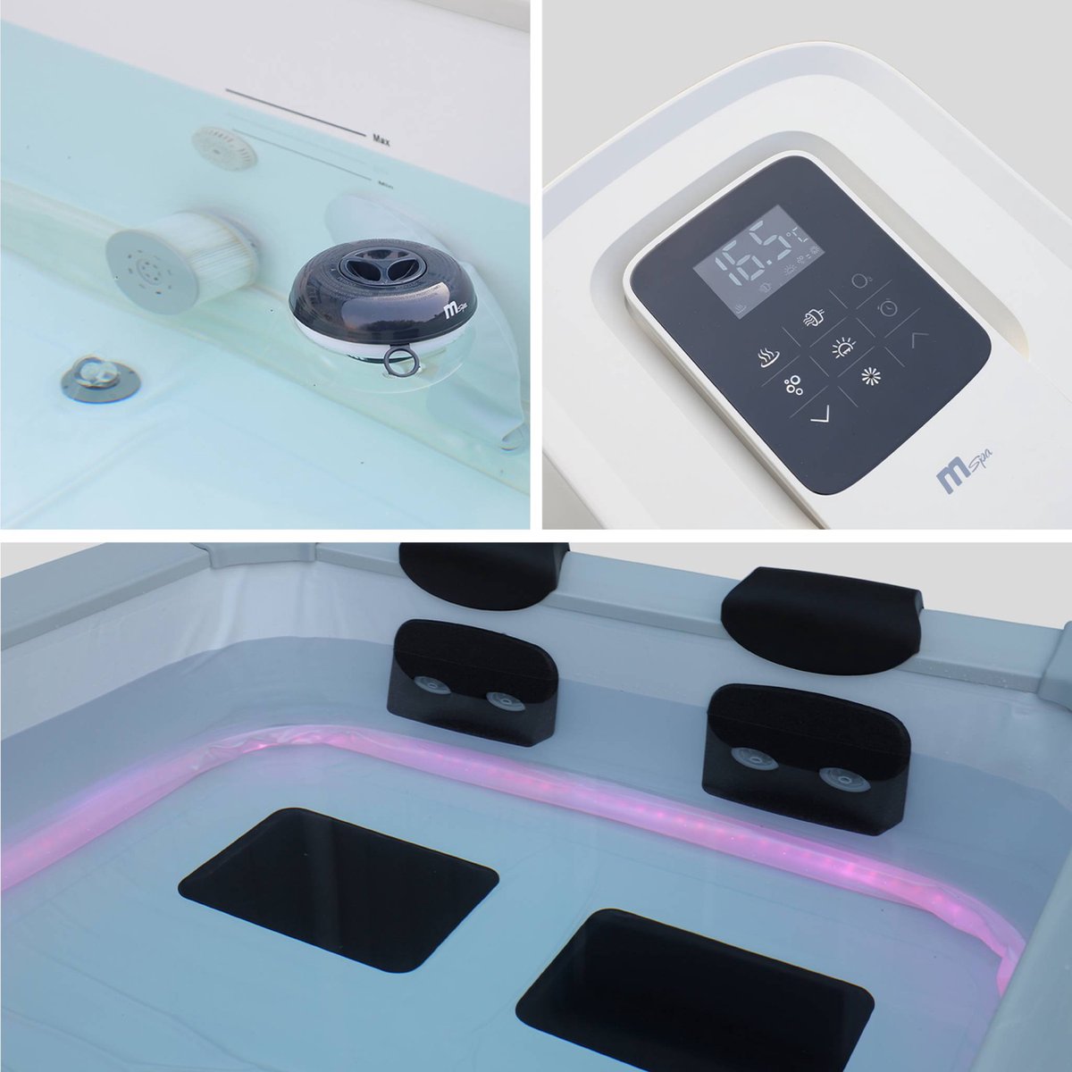 w'eau Oslo Spa voor 6 Personen met 4 Hydromassagekussens - afbeelding 2