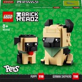 Lego Brickheadz pets 40440 - Duitse herder met puppy