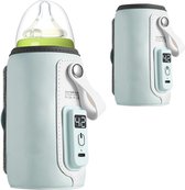 Chauffe-biberon - Bouteilles biberon portable - Thermostat - 5 vitesses - Réglable - Vert menthe