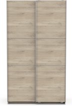 Bol.com Garderobekast Spectre 116cm met schuifdeuren - eik aanbieding