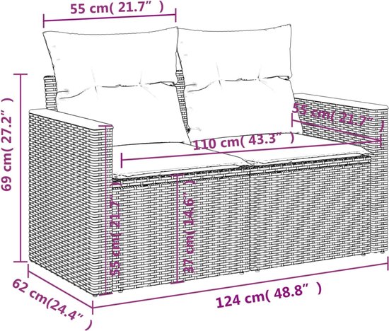 vidaXL-9-delige-Loungeset-met-kussens-poly-rattan-grijs