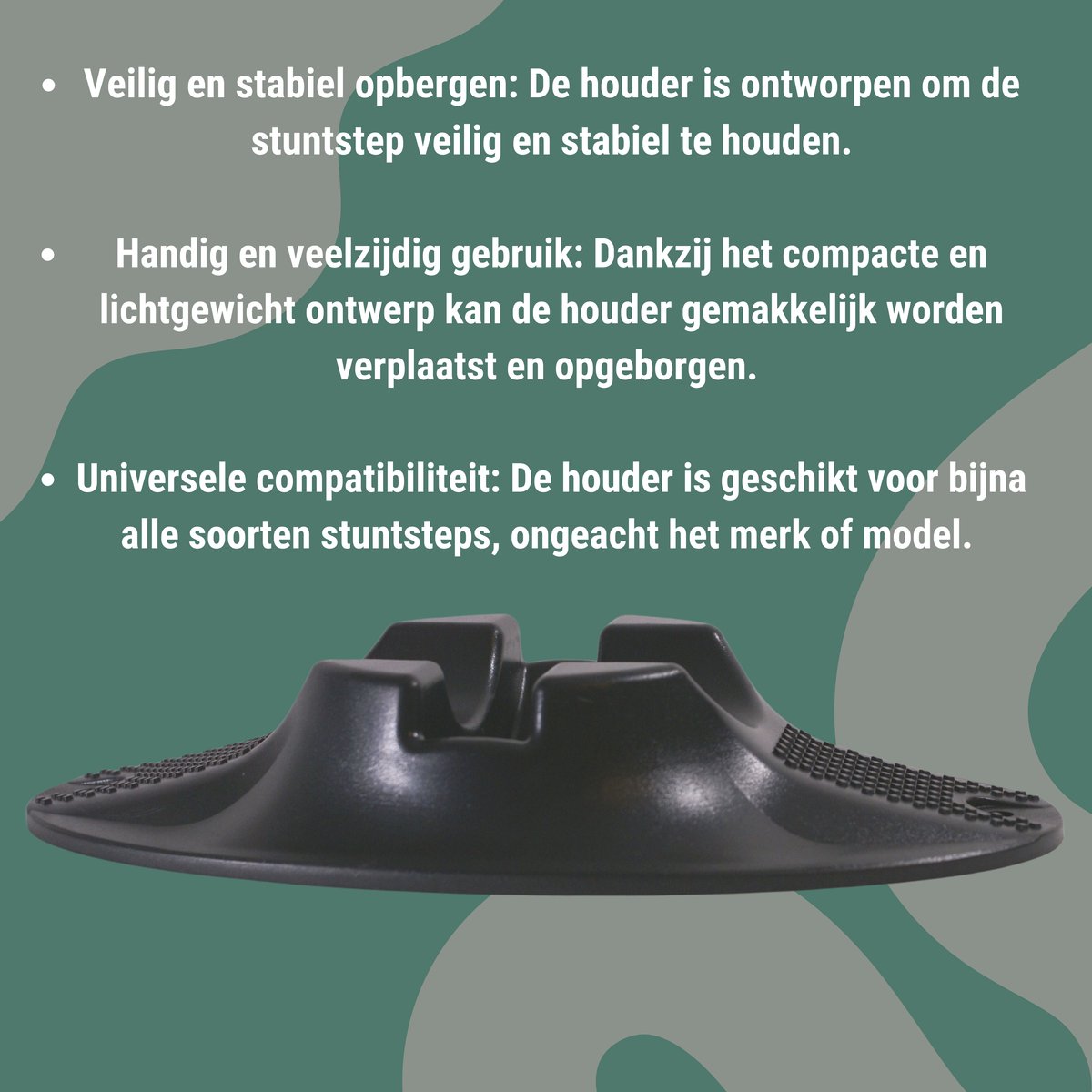Afbeelding 3 van stuntstep standaard houder geschikt voor alle merken met wielen van 100 tot 120 mm.