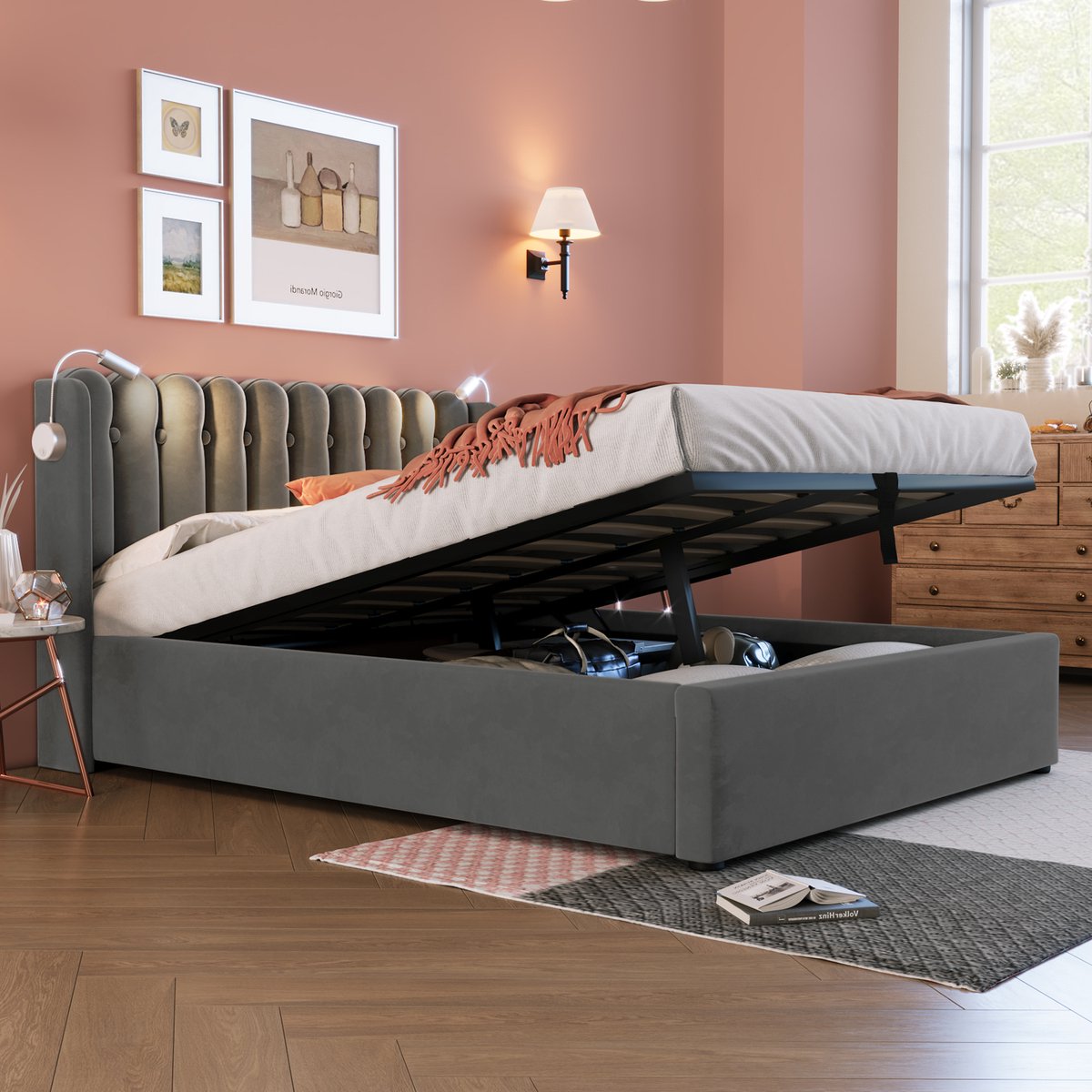 Sweiko Sweiko 160x200 Gestoffeerd Bed - afbeelding 5