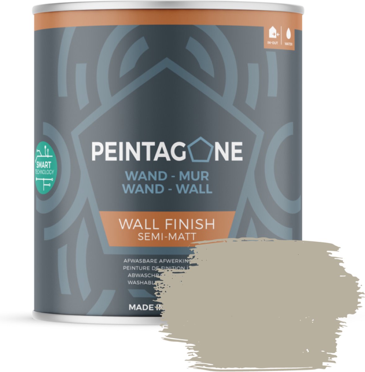 Peintagone - Wall Finish Semi-Mat - 4 liter - PE045 Original