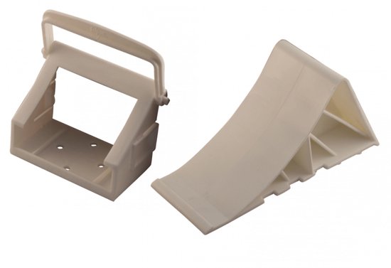 Cale de roue avec support blanc