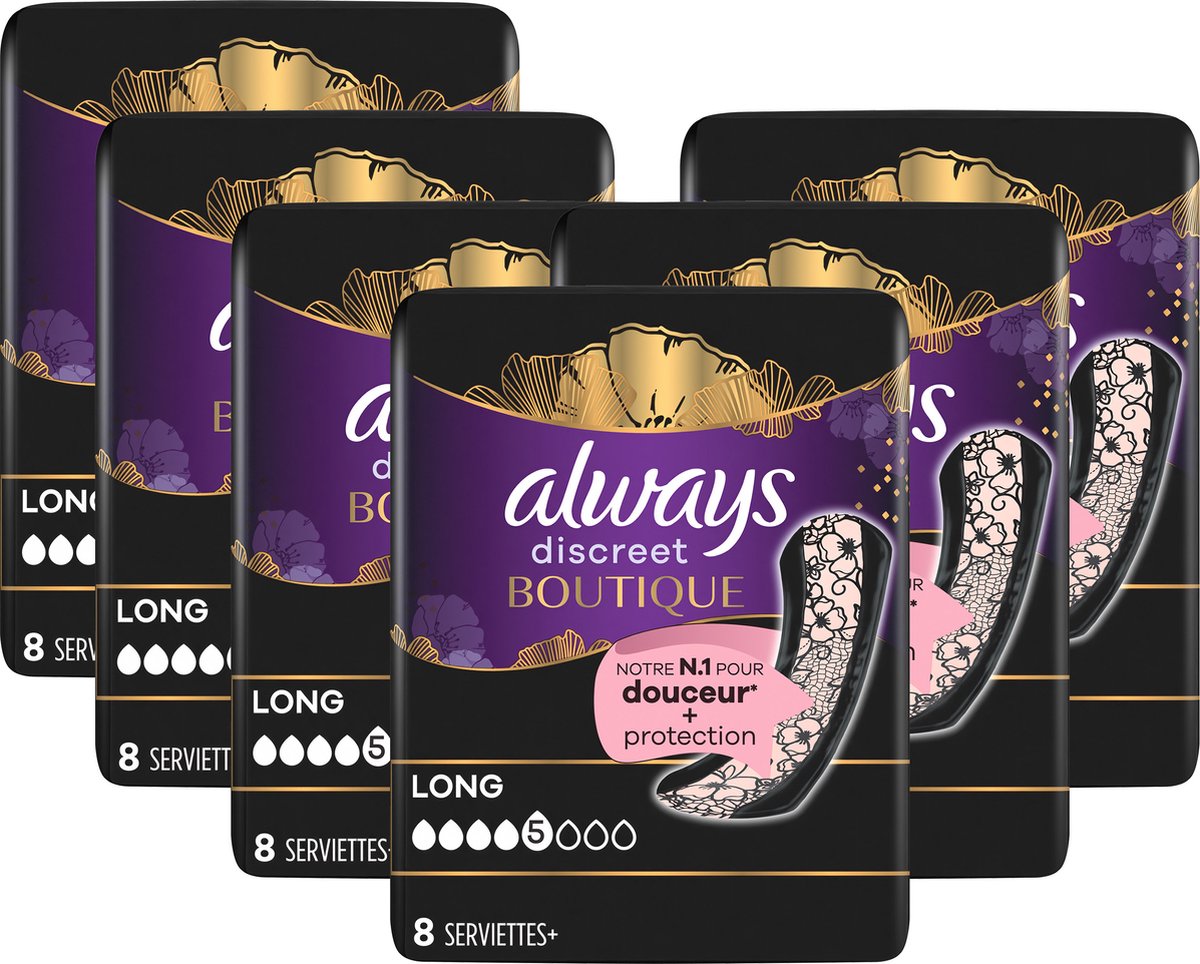 Goedkoopste Always Discreet Boutique Verband bij Urineverlies - Dames Normal - 48 Stuks - Incontinentie - Voordeelverpakking