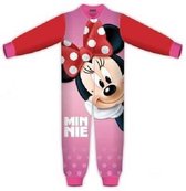 Minnie Mouse onesie - maat 128 - Disney pyama huispak - rood