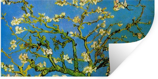 Muurstickers - Sticker Folie - Amandelbloesem - Vincent van Gogh - 120x60 cm - Plakfolie - Muurstickers Kinderkamer - Zelfklevend Behang - Zelfklevend behangpapier - Stickerfolie