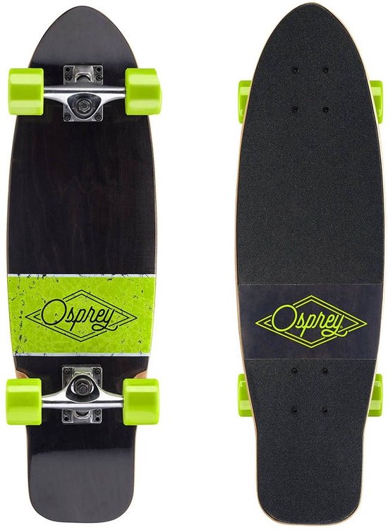 Osprey Overturn 27.5" Cruiser Skateboard - Abec 7 Lagers - Lichtgewicht, Duurzaam en Perfect voor Elke Rit