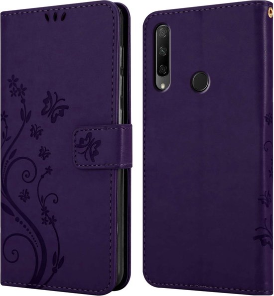Cadorabo Case for Honor 9X in - Housse de protection à motif floral avec fermeture magnétique, fonction support et fentes pour cartes Book Case Cover Etui