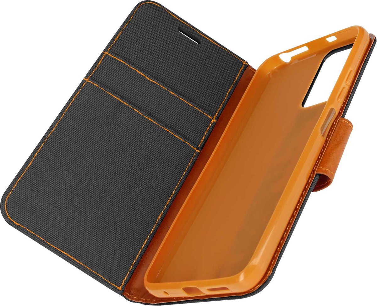 Avizar Case voor Redmi Note 12S Stoffen portemonnee Ondersteuningsvideo, Zwart