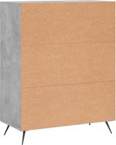 vidaXL - Klassieke ladekast - Betongrijs - 69.5 x 34 x 90 cm - Duurzaam materiaal - Commode