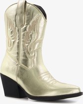 Blue Box dames cowboy western laarzen goudkleurig - Maat 37