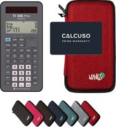 CALCUSO Basispakket rood met Rekenmachine TI-30X Prio MathPrint