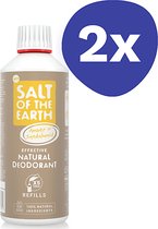 Recharge Déodorant Ambre & Bois de Santal Salt of the Earth (2x 500ml)