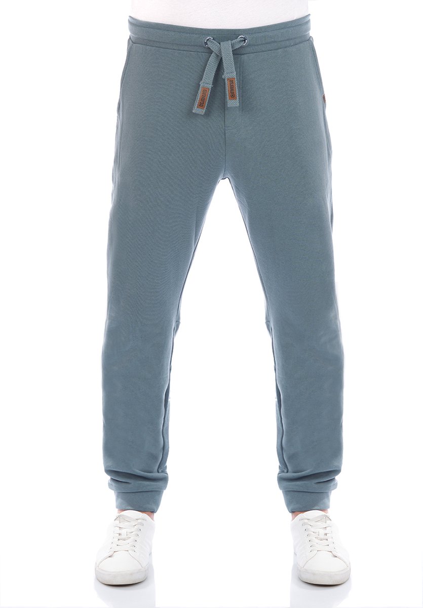 riverso Heren Joggingbroek RIVKasper regular/straight Blauw M Volwassenen Joggingbroek met Trekkoord