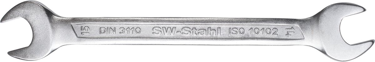SW-Stahl 00113L dubbele steeksleutel SW 21 en 23 mm I steeksleutel I steeksleutel I dubbele steeksleutel 21x23 mm I steeksleutel