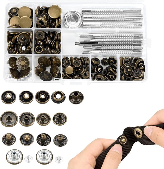 Set Van 50 Drukknopen Metalen Drukknopen Met Verschillende Maten 10 12 set-van-50-drukknopen-metalen-drukknopen-met-verschillende-maten-10-12