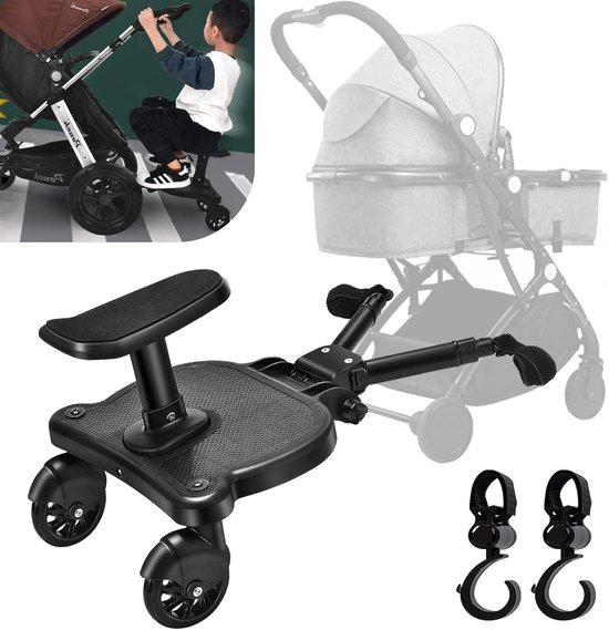 Planche De Buggy Universelle Pour Poussette - Siège Marchepied, Enfants 2-6 Ans, Charge 50 Kg