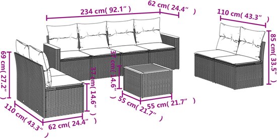 vidaXL-9-delige-Loungeset-met-kussens-poly-rattan-grijs