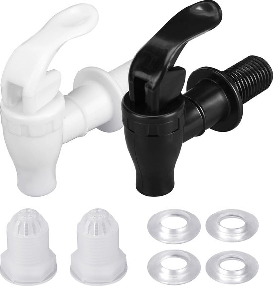 4 stuks kunststof drankdispenser tapkraan herbruikbare push-type watertap tuit waterkraan voor glazen container biervat watertank