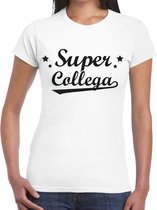 Super collega cadeau t-shirt wit voor dames 2XL