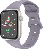 iMoshion Siliconen⁺ bandje geschikt geschikt voor Apple Watch Series 1 / 2 / 3 / 4 / 5 / 6 / 7 / 8 / 9 / SE / Ultra (2) - 42 / 44 / 45 / 49 mm - Lavender - Maat M/L