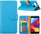 LG Q8 Portemonnee cover hoesje / book case Blauw