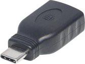 Manhattan USB 3.2 Gen 1 (USB 3.0) Adapter [1x USB 3.2 Gen 2 stekker C (USB 3.1) - 1x USB 3.2 Gen 2 bus A (USB 3.1)] Adapter USB-C Stecker auf USB A Buchse USB
