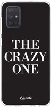 Casetastic Samsung Galaxy A71 (2020) Hoesje - Softcover Hoesje met Design - The Crazy One Print