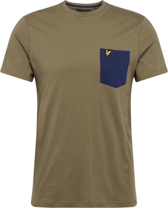 Lyle & Scott shirt contrast pocket Navy-xl | bol.com