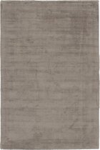 Handgeweven luxueus effen vloerkleed Maori - Taupe - 200x290 cm