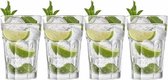 4x Drinkglazen/waterglazen 440 ml Oban serie - 40 cl - Drink glazen - Drinks drinken - Drinkglazen van glas