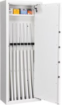 Wapenkluis MSG 1-04BC - 7 Wapenplaatsen - 124 cm Geweer lengte - Dubbelbaard Sleutelslot