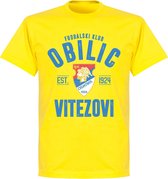 FK Obilic Established T-shirt - Geel - L