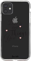 Casetastic Apple iPhone 11 Hoesje - Softcover Hoesje met Design - Love is about Print