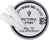Victoria Vynn Builder Gel - gel om je nagels mee te verlengen of te verstevigen - COLD WHITE FRENCH 15ml
