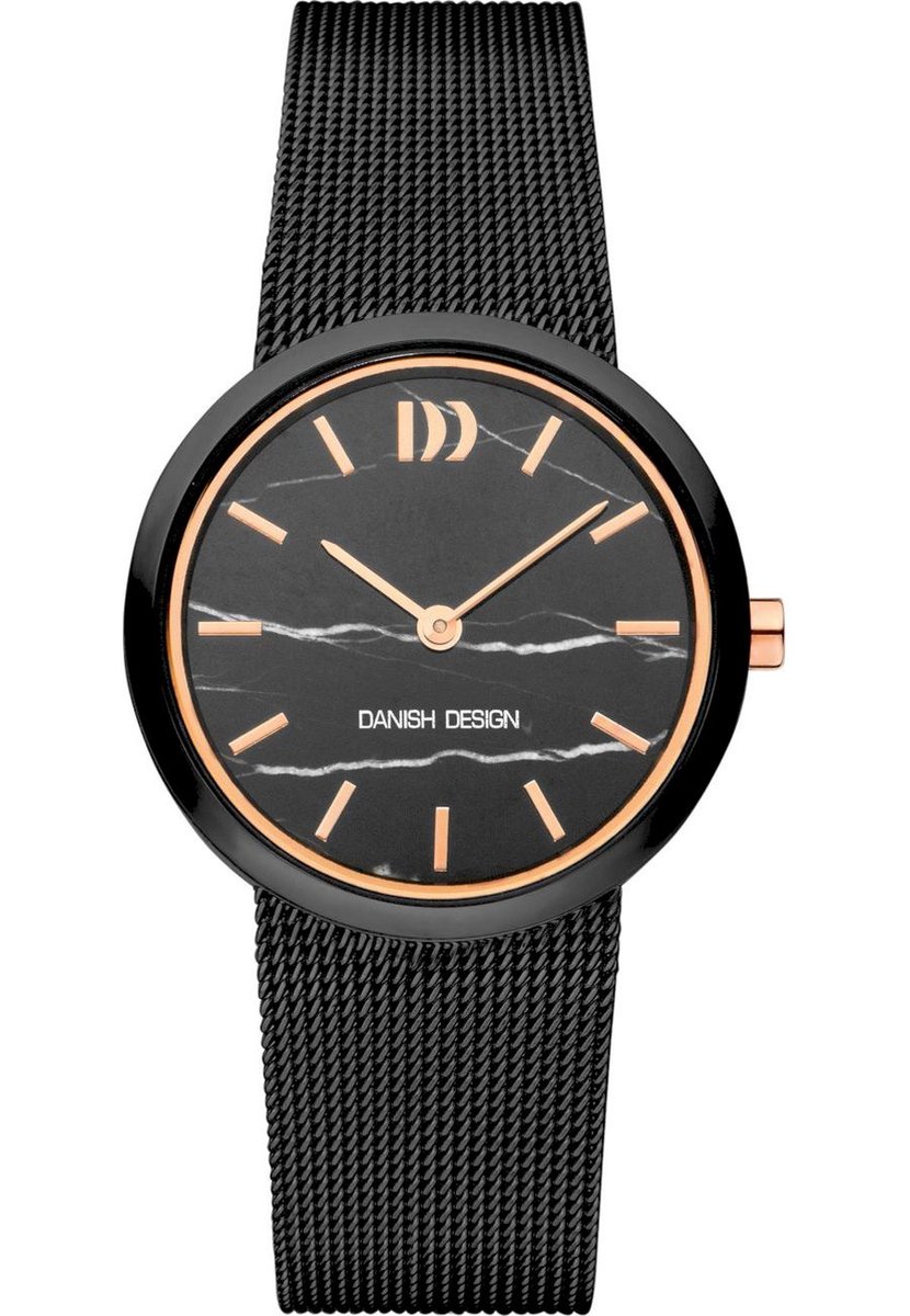 Danish Design Steel Marble Dial horloge IV72Q1211