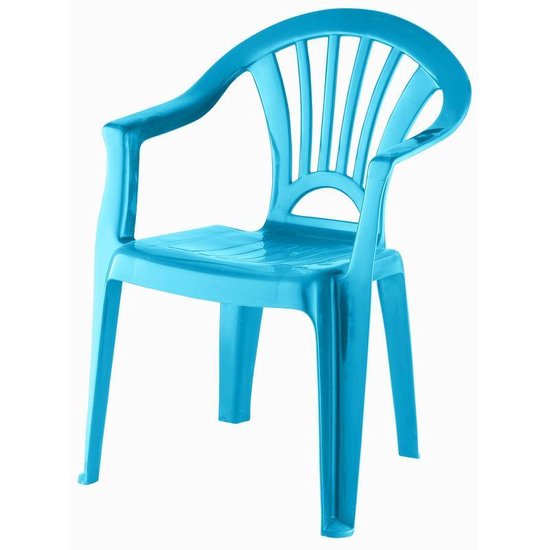 Blauw kunststof buiten tafeltje met 2 stoelen - Tuinmeubelen voor kinderen  - Tuinset -... | bol.com