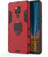 Schokbestendige back cover met ring houder - Huawei Mate 20 - Rood