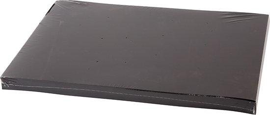 Decoratie Karton, A3, 297x420 mm, 200 gr, Koolzwart, 100 Vel - Creotime
