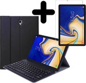 Samsung Galaxy Tab A 10.5 2018 Hoesje Bluetooth Toetsenbord Hoes Met Screenprotector - Zwart