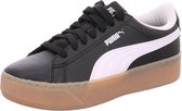 Puma Vikky Platform  Sneakers - Maat 40 - Vrouwen - zwart/wit/bruin