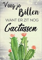 Signe de sort: essuyez vos fesses, car il y a encore des cactus! | Tableau de texte en bois