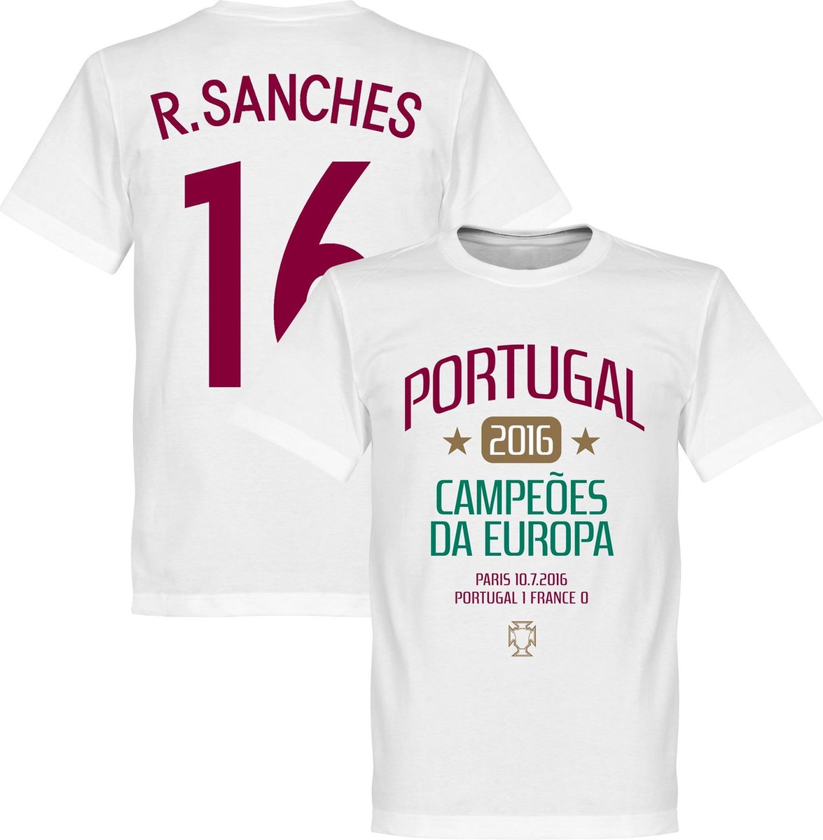Portugal EURO 2016 Sanches Winners T-Shirt - XXL