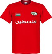Palestina Football T-Shirt - Rood - XS