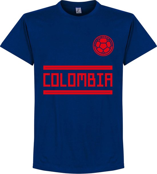 Colombia Team T-Shirt - Navy Blauw - M